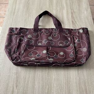 NWOT … Green & Brown Circle Tote Bag
